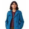 The Child 2026 Belen Cuesta Blue Cotton Coat