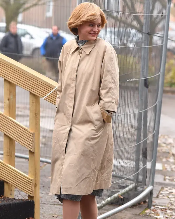 The Crown S4 Princess Diana Trench Coat