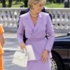 The Crown S5 Princess Diana Purple Coat