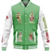 The Grinch Christmas Baseball Letterman Jacket
