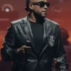 The Last King World Tour 2026 Don Omar Black Leather Coat