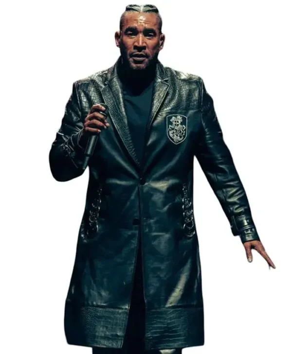 The Last King World Tour 2026 Don Omar Black Leather Coat
