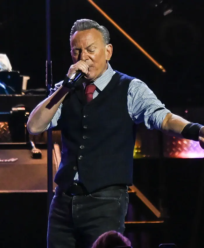 The Late Show Bruce Springsteen Blue Vest