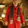 The Man with the Bag Arnold Schwarzenegger Santa Red Coat