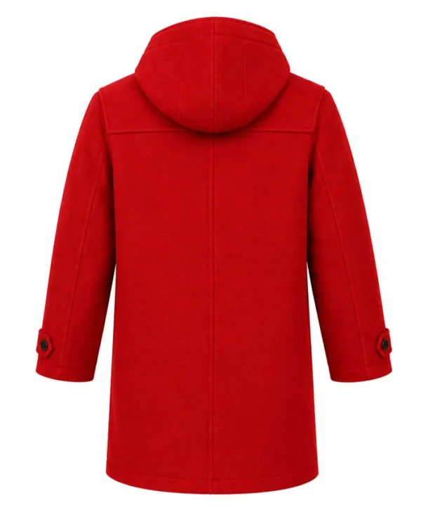 The Man with the Bag Arnold Schwarzenegger Santa Red Coat