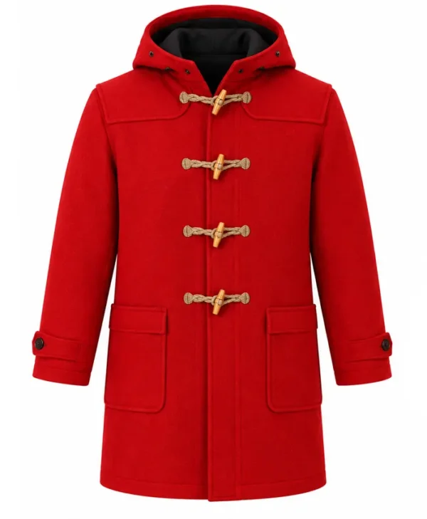 The Man with the Bag Arnold Schwarzenegger Santa Red Coat