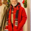 The Man with the Bag Arnold Schwarzenegger Santa Red Coat