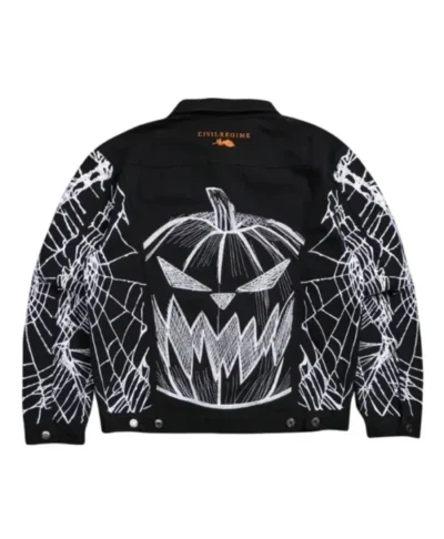 The Nightmare Before Christmas Pumpkin Fright Raw Denim Jacket