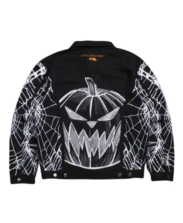 The Nightmare Before Christmas Pumpkin Fright Raw Denim Jacket