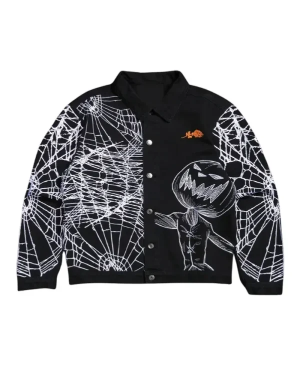 The Nightmare Before Christmas Pumpkin Fright Raw Denim Jacket