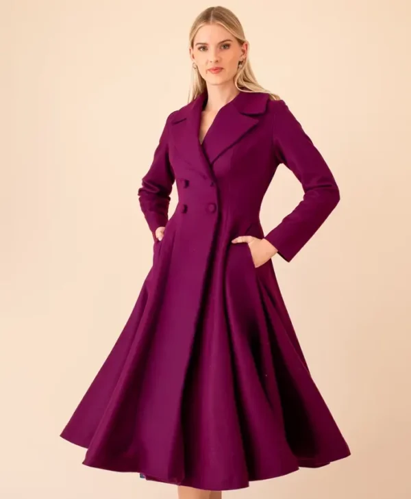 The Odyssey Wine Purple Sewing Coat