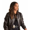 The Rookie S09 Melissa O’Neil Dark Brown Leather Jacket