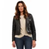 The Space Between Us 2026 Jennifer Taylor Black Biker Jacket