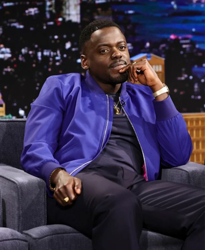The Tonight Show Daniel Kaluuya Blue Bomber Jacket