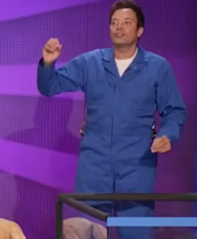 The Tonight Show Jimmy Fallon Digger Blue Jumpsuit