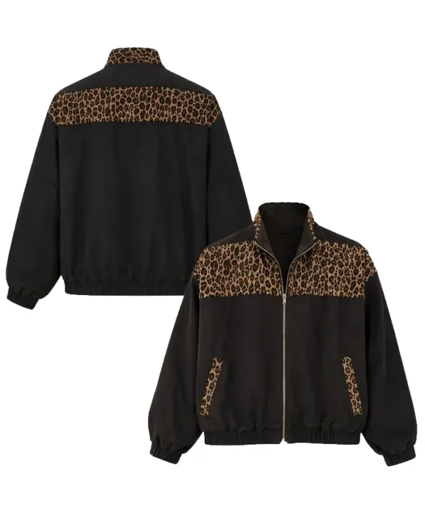 The Wrong Girls Alia Shawkat Leopard Print Jacket