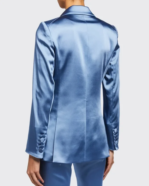 The Young And The Restless Lauralee Bell Blue Satin Blazer
