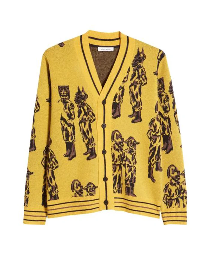 Tim Jo Reasonable Doubt Season 4 Masked Man Knit Cardigan