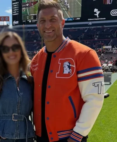 Tim Tebow Denver Broncos Letterman Varsity Jacket