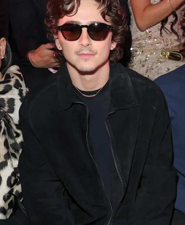 Timothee Chalamet Victoria Secret Show 2026 Black Jacket