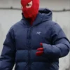 Tom Holland Big Navy Blue Puffer Jacket
