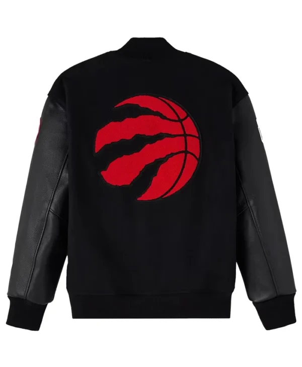 Toronto Raptors x OVO Raglan Full-Snap Varsity Jacket