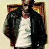 Travis Scott Bottega Veneta 2026 Black Leather Jacket