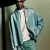 Travis Scott Bottega Veneta 2026 Light Blue Shacket