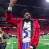 Tyler Huntley Baltimore Ravens Custom SNF Red Velvet Robe
