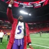 Tyler Huntley Baltimore Ravens Custom SNF Red Velvet Robe