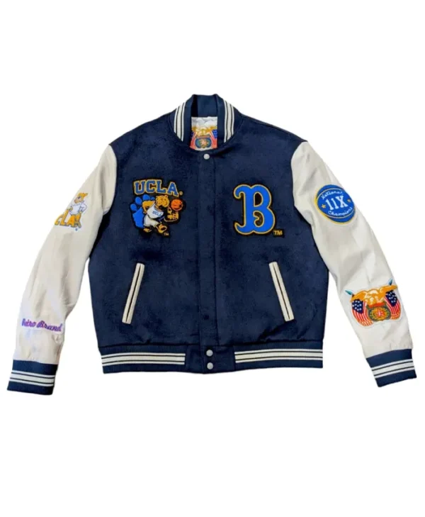 UCLA Bruins Navy Letterman Varsity Jacket