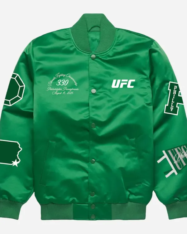 UFC 330 Philadelphia Satin Bomber Jacket