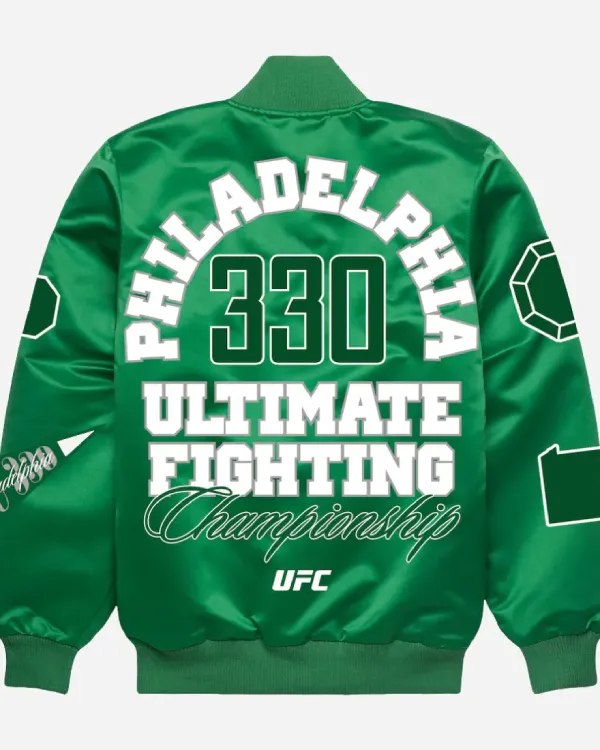 UFC 330 Philadelphia Satin Bomber Jacket