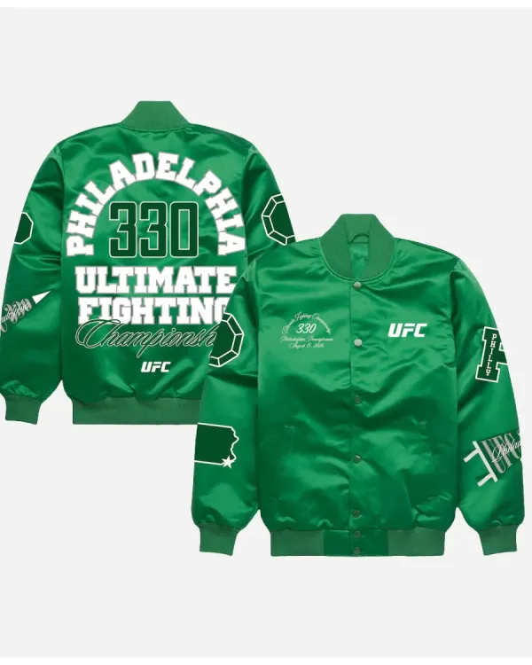 UFC 330 Philadelphia Satin Bomber Jacket