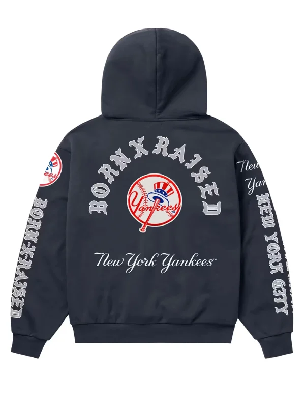 Unisex Born x Raised Yankees Fleece Zip Hoodie