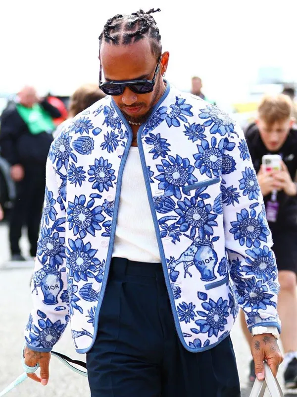 Unisex Designer Floral Satin Outerwear