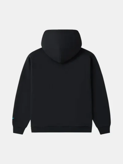 Unisex Hood Collar Zipper Fleece Hoodie Four Pockets