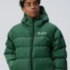 Unisex Hooded Collar Zipper Polyester Jacket Four Pockets