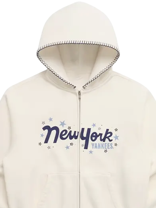 Unisex MLB Streetwear Fleece Zip Jacket
