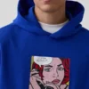Unisex Pop Art Graphic Fleece Pullover