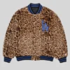 Unisex Royal Blue Satin Reversible Baseball Coat