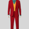 Unisex Rust Red Suit Fabric Gotham Cosplay Outfit