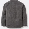 Unisex Stand Up Collar Zipper Fleece Jacket Four Pockets