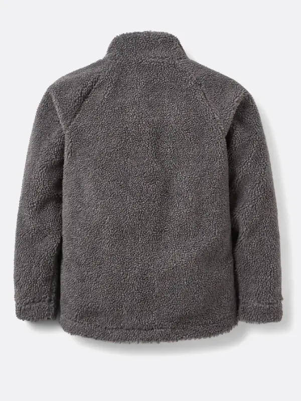 Unisex Stand Up Collar Zipper Fleece Jacket Four Pockets