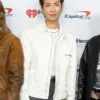 Unisex White K-Pop Celebrity Festival Suit Coat