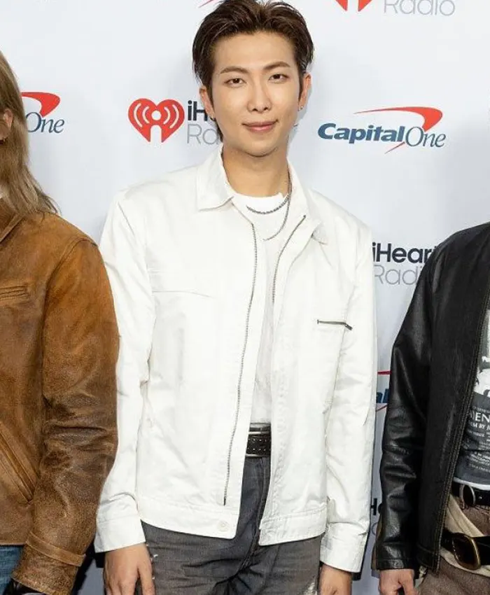 Unisex White K-Pop Celebrity Festival Suit Coat