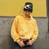 Unisex Yellow Fleece Streetwear Hoodie
