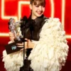 VMAs 2026 Lisa Fur Sleeves Leather Jacket