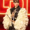 VMAs 2026 Lisa Fur Sleeves Leather Jacket