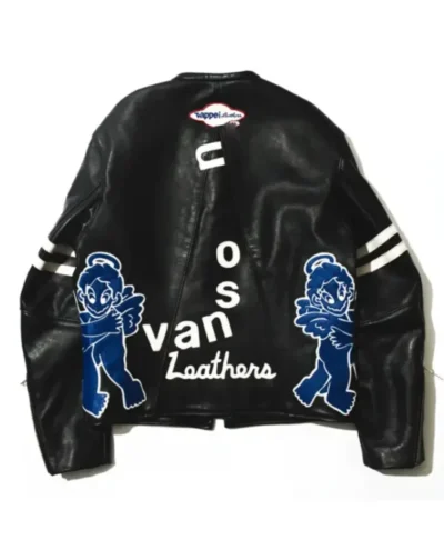 Vanson X Tappei X Future Archive Black Jacket